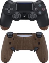 Sony DualShock 4 ELITE eSports Controller PS4 V2 - SCUF Remap MOD met Trigger Stops - Wood Custom