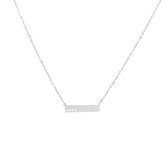 Ketting great love met hartjes zilver