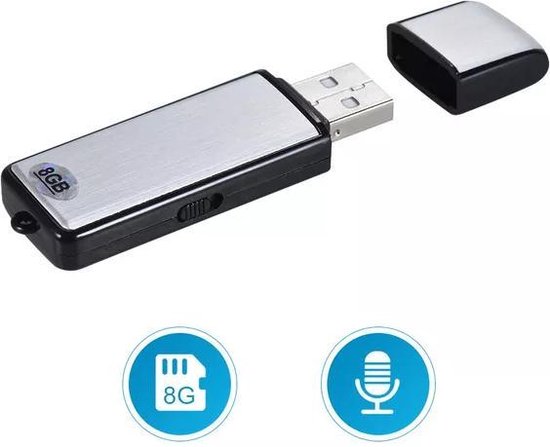 LOUZIR 8GB USB Stick Voice Recorder - LOUZIR