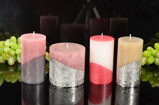 Lucht Bekwaamheid pik Set van 4 stuks kaarsen in meerdere kleuren en afmetingen | bol.com