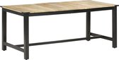 Eettafel Massief hout 180x90 (Incl LW3D Klok)) - Dineertafel - Eet tafel - Eetkamertafel - Woonkamer tafel