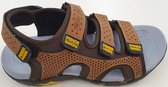 FLICK - Heren Sandalen - Wandelsandalen - Echt Leer – Camel – Maat 41