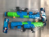 2 stuks - waterpistool - blauw met groen