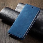 BukkitBow - Leather Case - Kunstleer - Card Case - Hoesje voor iPhone XR – Blauw