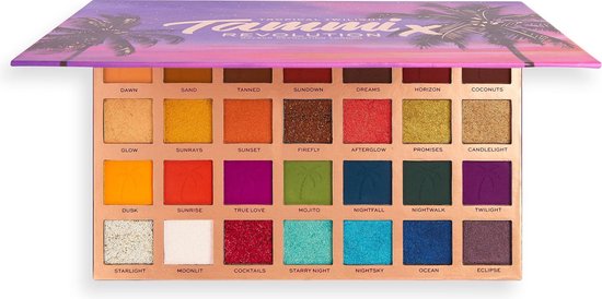 Makeup Revolution Tammi - Tropical Twilight Palette - Groot Oogschaduw Palette