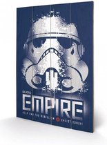 STAR WARS - Printing on wood 40X59 - Rebel Enlist