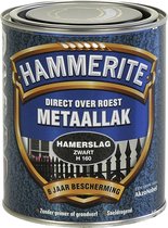 Hammerite Hamerslag Metaallak - Zwart - 750 ml