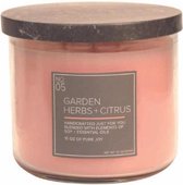 Village Candle Garden Herbs + Citrus - soja was en etherische olie - 50 branduren - milieuvriendelijk - geur van munt en citrus