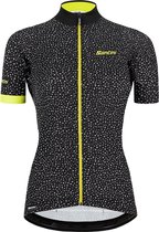 Santini Sportshirt - Maat M  - Vrouwen - zwart,geel,wit