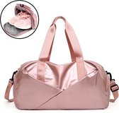 Pink Gloss Duffel Bag | Medium Dames Sport Tas | 30 Liter - Roze