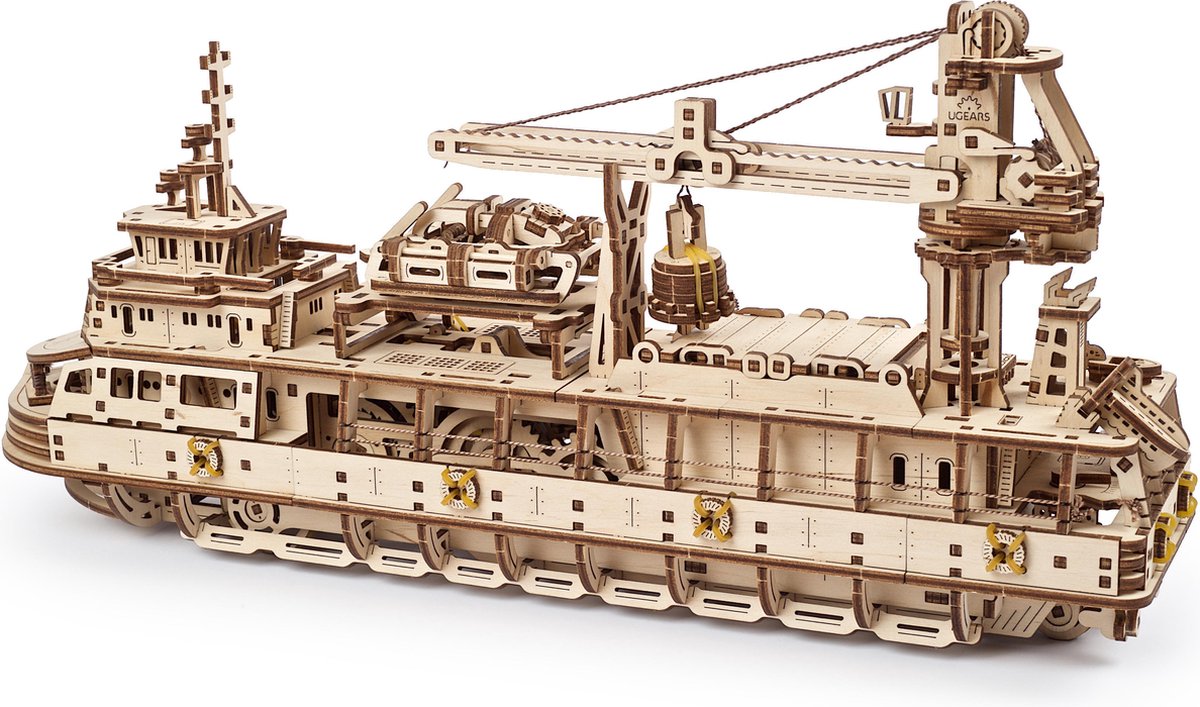 UGEARS Houten 3D Model - Onderzoeksschip — afbeelding 4
