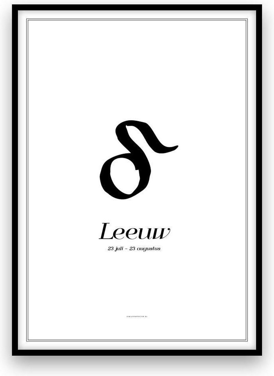 Leeuw - Poster - A3 formaat