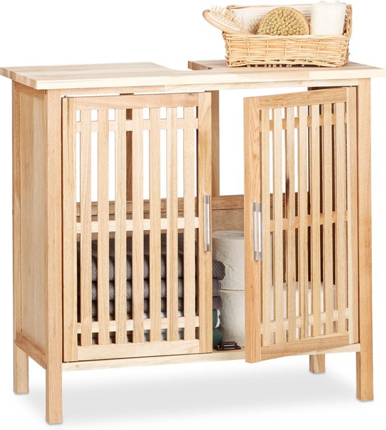 Foto: Costway badkamerkast hoog kast smal opbergkast met 2 deuren 1 lade en verstelbare planken ruimtebesparend badkamerrek voor badkamer woonkamer keuken 20 x 20 x 180 cm