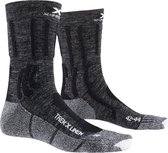 X-socks Wandelsokken Trek X Nylon/wol Zwart/grijs Maat 42-44