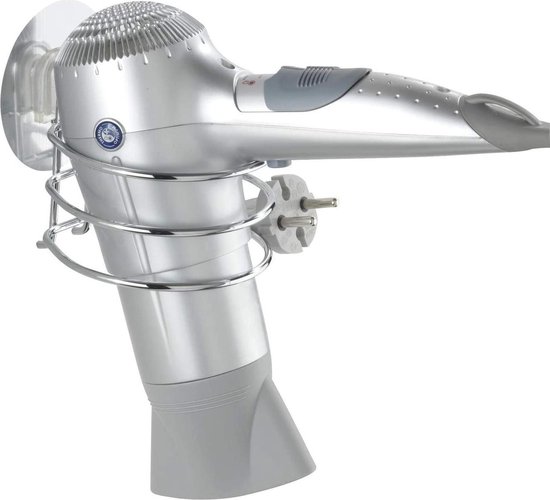 Wenko Support Wenko Cheveux Osimo 14 X 11 X 12 Cm Acier Argent