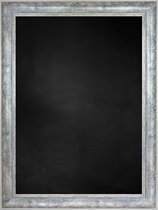 Zwart Krijtbord met Polystyrene Lijst - Zwart / Grijs - 61 x 81 cm - Lijstbreedte: 55 mm - Diep