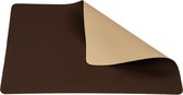 Jay Hill Placemats Leer Bruin Zand 33 x 46 cm - 6 Stuks