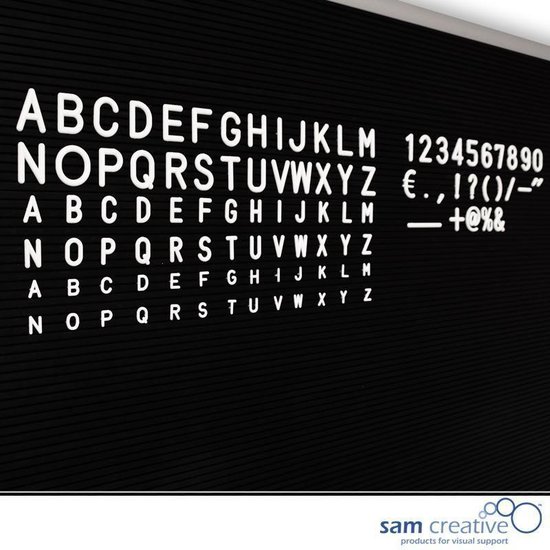 letters voor letterbord krat wit