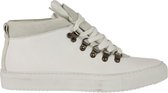 Kobe Hiker mi-haut dentelle cuir nappa blanc