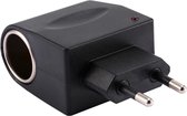 LET OP: MAX 6W (NIET voor koelbox/pomp!) – 230V naar 12V Sigarettenaansteker Adapter – Max. 0,5A – Alleen voor lichte 12V apparaten – EU Stekker