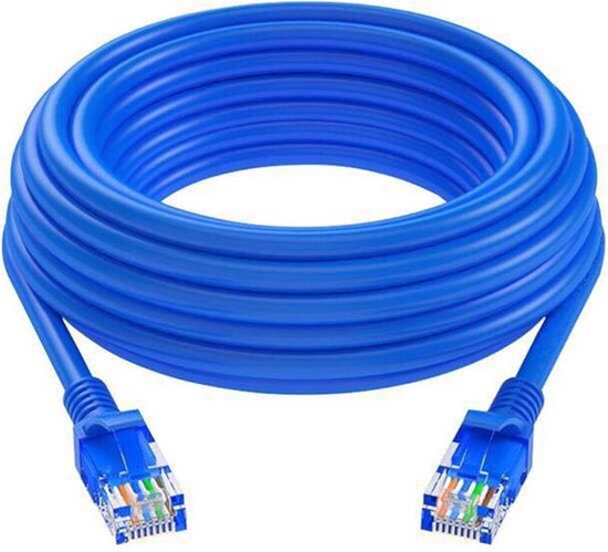 internetkabel - 13 meter - blauw - CAT5e UTP RJ45 / STP UTP Kabel / LAN  Patch /... | bol.com