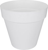 Elho Loft Urban Rond 50 - Bloempot voor Buiten - Ø 48.5 x H 44.5 cm - Wit