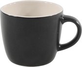 Kleine Mat Zwarte Koffiemokjes (6 stuks)- Keramisch -110 ML. 6.5cmØ. 5.7cm hoog - Koffiebeker - Koffiekopjes - Espressokopjes - Mokken - Glazen - Bekers