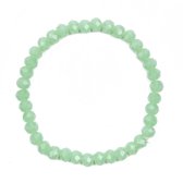 Melady Kralen Armband 37beads*6mm Groen Glas Rond Kralen Armband Dames Armbandjes Sieraden Dames