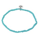 Melady Kralen Armband Ø6-7cm (2mm) Groen Glas Kralen Rond Armband Dames Armbandjes