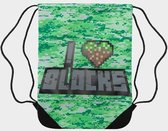 Hands of Gold I Love Bricks (Minecraft) vetertas / gymtas / rugtas