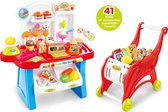 Supermarkt Speelwinkel | Met winkelkarretje | 41pcs
