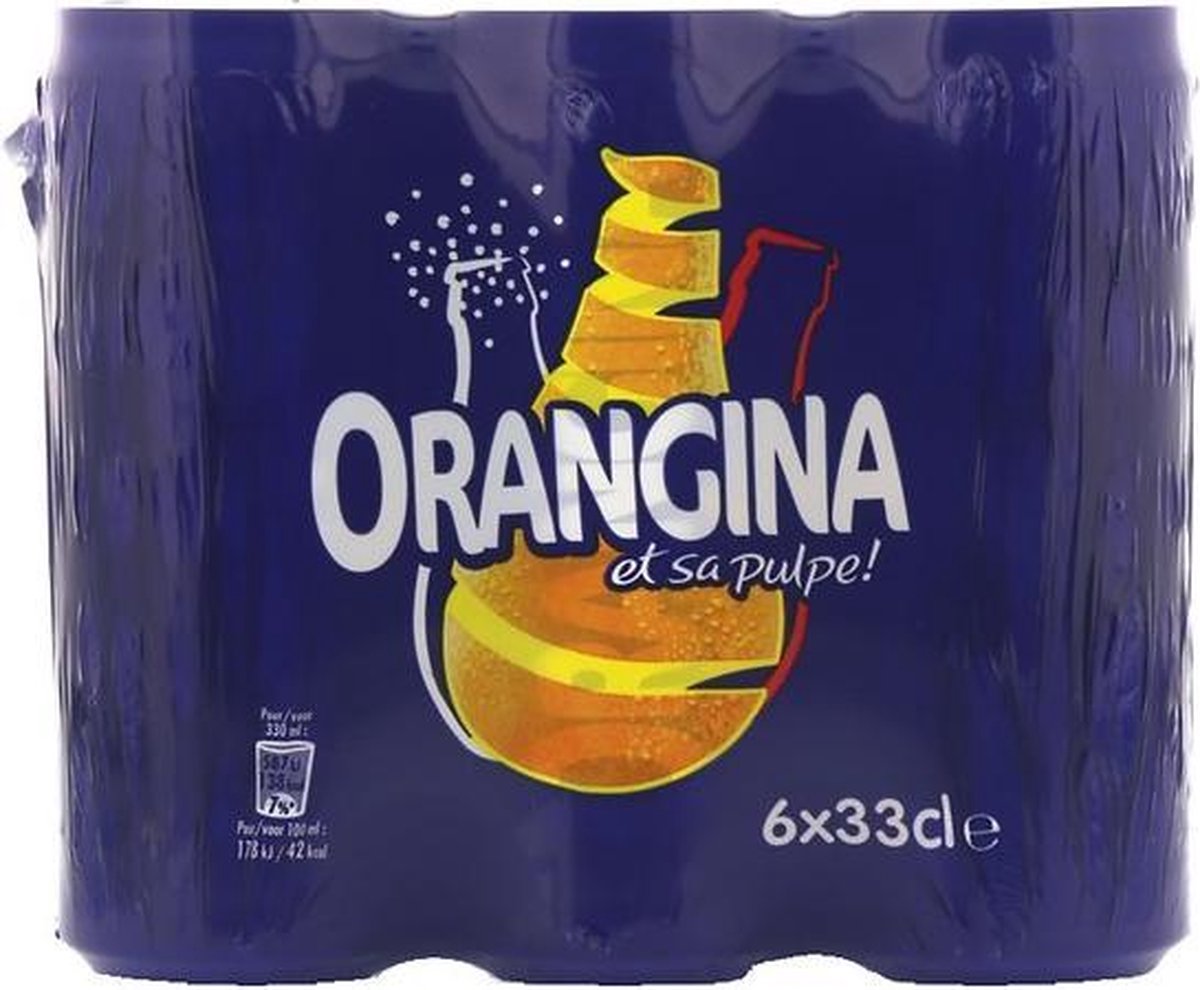 Orangina | Sinas frisdrank blikjes | 24 x 33 cl