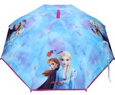 Disney Frozen II Don't Worry About Rain Paraplu - 63 x 70 x 70 cm - Blauw