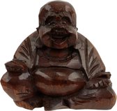 Houten Beeld Happy Boeddha (7 cm)