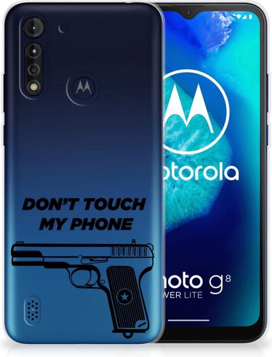 Motorola Moto G8 Power Lite Silicone-hoesje Pistol DTMP