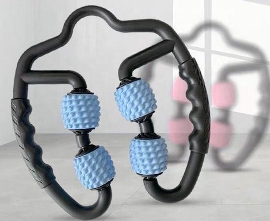 Rouleau De Massage Musculaire à 7 Roues – Anti-cellulite, Pour Jambes, Cuisses, Mollets, PP, 25 X 22 Cm