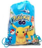 Pokémon tas blauw - Rugtas - Rugzak - Gymtas - Zwemtas - Schooltas - Kindertas - Kinderen - School - 34x27 cm (lxb)