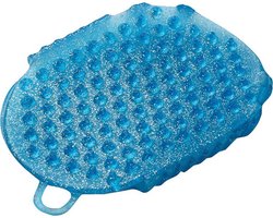 Roma Dubbelzijdige Paarden Massagehandschoen - Blauw