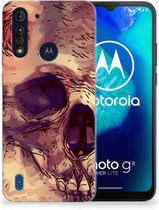 Silicone Back Case Motorola Moto G8 Power Lite GSM Hoesje Skullhead