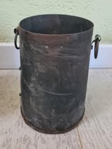 bloempot industrieel oud - smal - 15 cm hoog