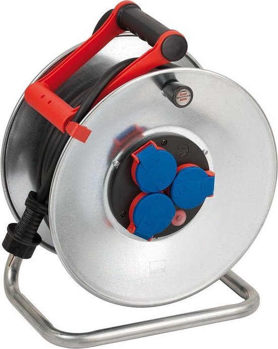 Avvolgicavo Standard Pro - 25m - H07rn-f 3g2,5 - 230V - Argento