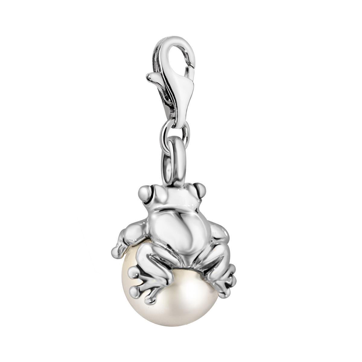 Charm, Composable Link, Letter E, silver