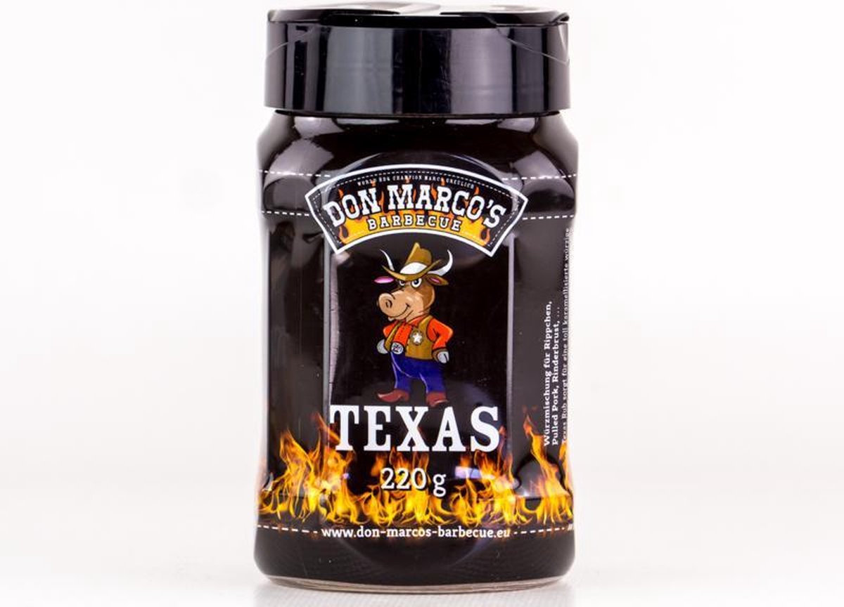 Goedkoopste Don Marco's - Texas Style - BBQ RUB - 220 gram