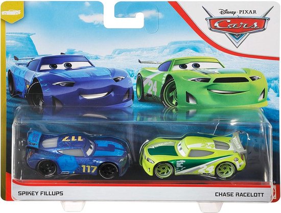 Cars auto 2-pack voertuigen - Spikey Fillups & Racelott | bol.com