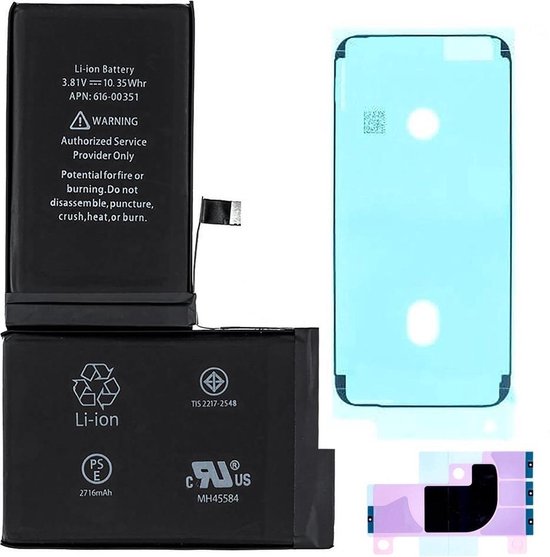 Voor iPhone X batterij reparatie kit -originele kwaliteit | bol.com