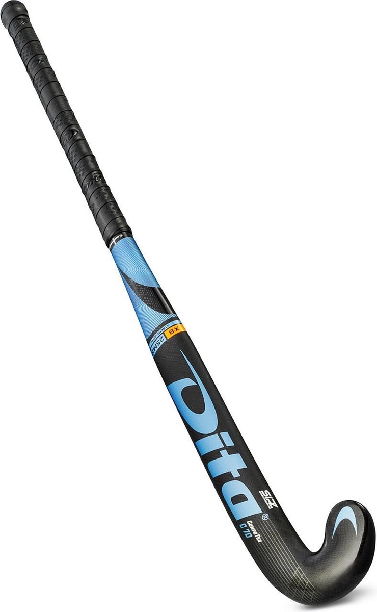 Dita Compotec C70 X-Bow Hockeystick - 36.5 Inch - Blauw/Zwart