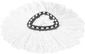Recharge de serpillière Vileda blanche avec support triangulaire gris.