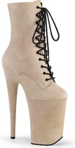 Pleaser Plateau Laarzen, Paaldans schoenen -38 Shoes- INFINITY-1020FS Paaldans schoenen Beige