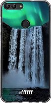 Huawei P Smart (2018) Hoesje Transparant TPU Case - Waterfall Polar Lights #ffffff