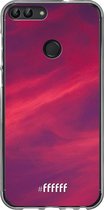Huawei P Smart (2018) Hoesje Transparant TPU Case - Red Skyline #ffffff